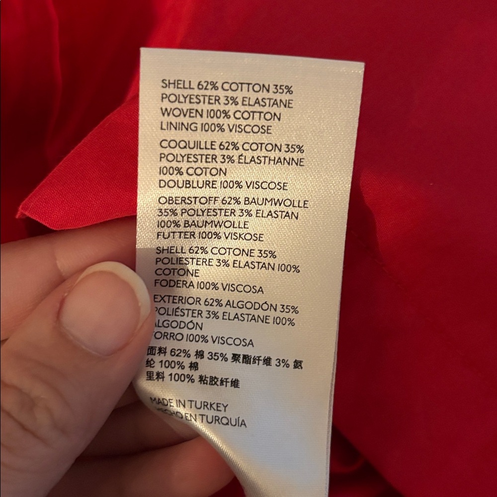 Maeve Anthropologie Red Mini Dress with Puff Sleeves - Picture 13 of 13